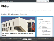 Tablet Screenshot of iea.u-cergy.fr