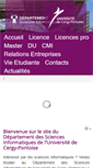 Mobile Screenshot of depinfo.u-cergy.fr