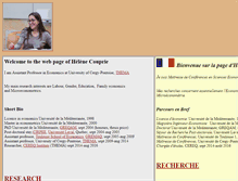 Tablet Screenshot of hcouprie.u-cergy.fr