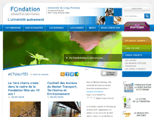 Tablet Screenshot of fondation.u-cergy.fr