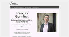 Desktop Screenshot of germinet.u-cergy.fr