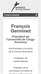 Mobile Screenshot of germinet.u-cergy.fr